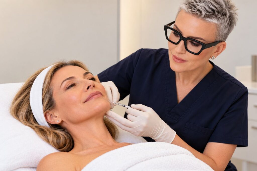 Trteman Radiesse kolagen stimulatorom u ordinaciji dr Marije Bošković.
